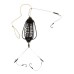 Кормушка для рыбалки, оснащеная, Carp Profi, Арбуз / груша, крашеная, вес 50г